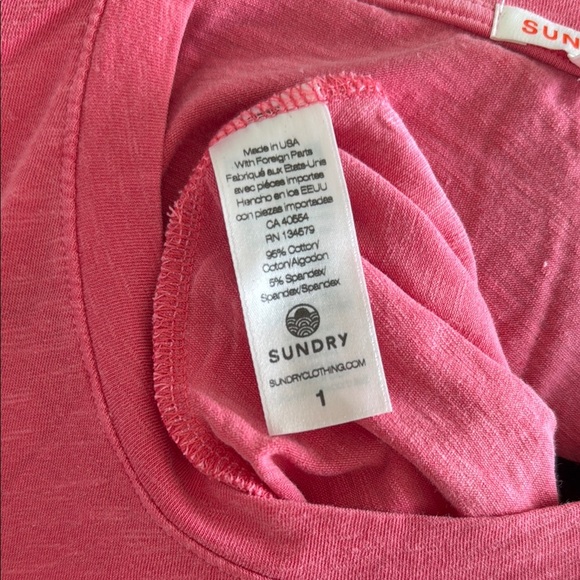 Sundry Rouched Pink Dress - Picture 7 of 7